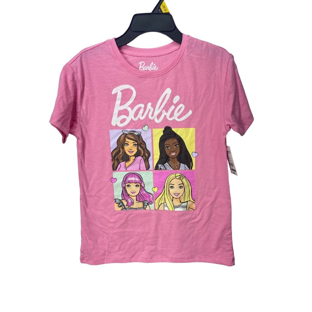 Barbie 2024 Hybrid Apparrell Girl's Pink Size L 10/12â Short Sleeve Top